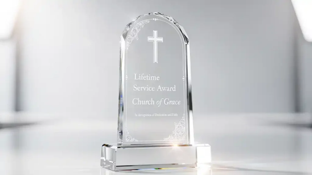 크리스탈 상패 제작 고급 교회상패