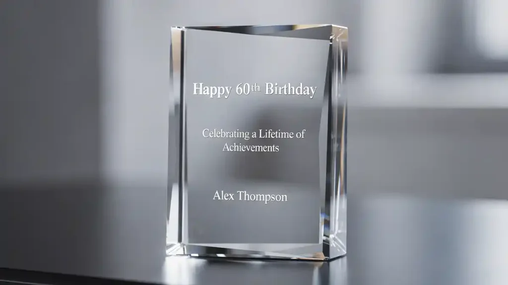 크리스탈 상패 제작 환갑감사패