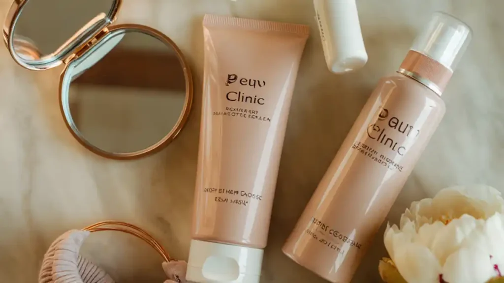 9종이 정렬된 성형외과 판촉물 제작 TOP9 플랫레이