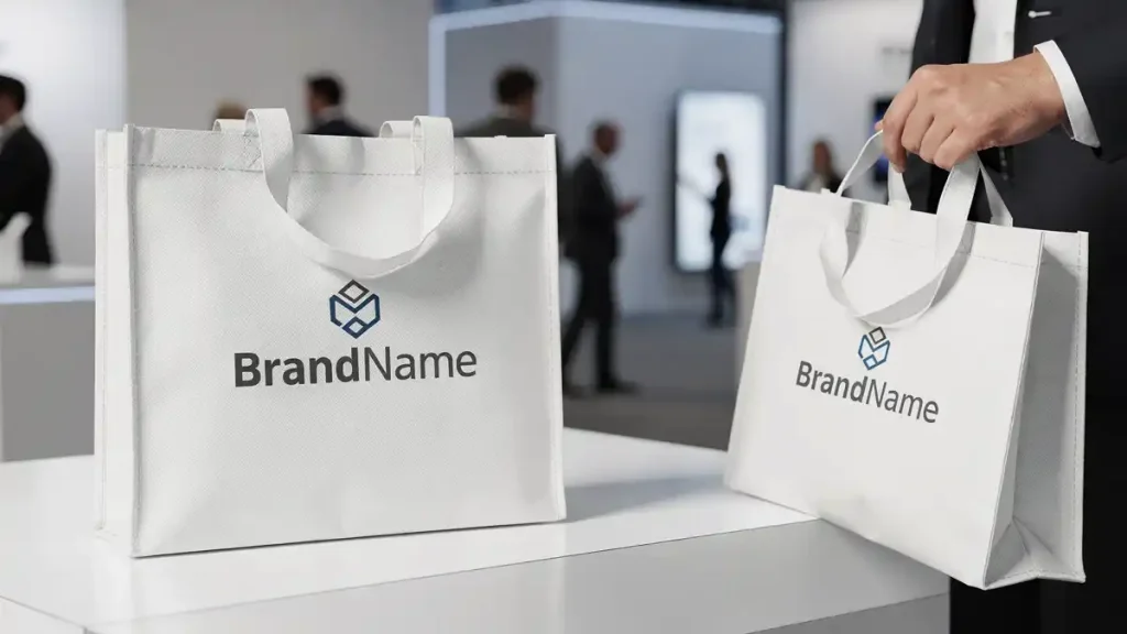 박람회 부스 홍보용 쇼핑백 제작 사례
