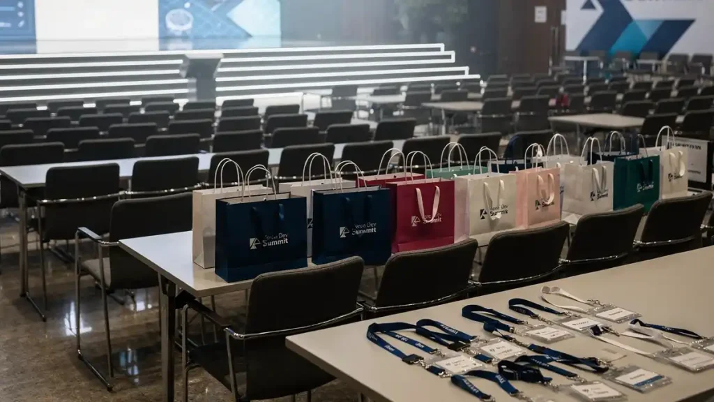 한 기업의 컨퍼런스에서 진행된 행사 판촉물 제작 성공사례