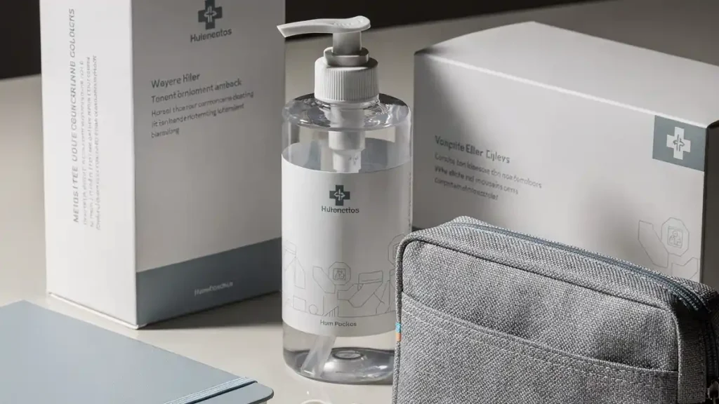 내과 판촉물 제작 손소독제 파우치