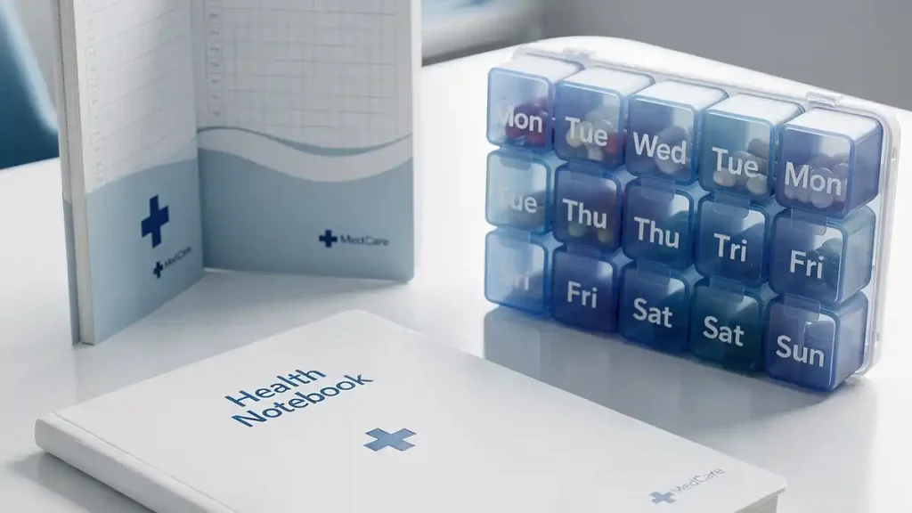 내과 판촉물 제작 알약케이스 수첩