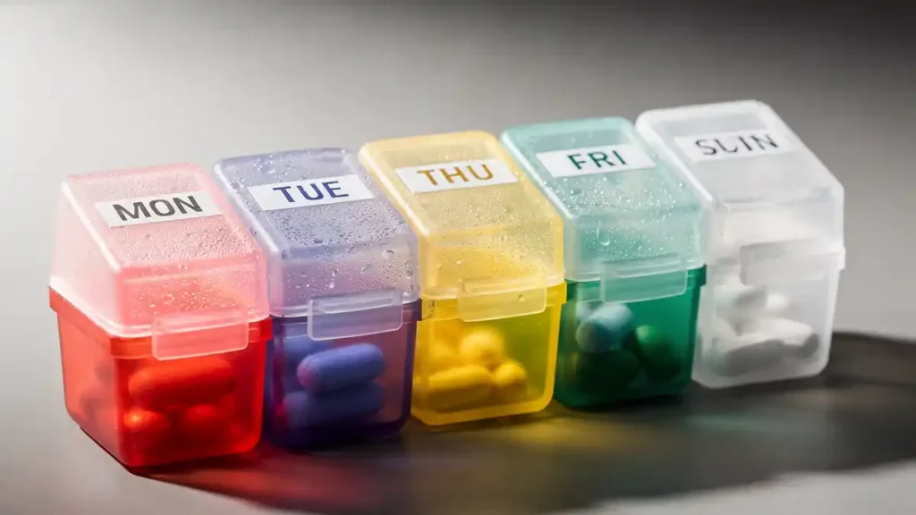 요양원 판촉물 제작 성공사례 알약케이스